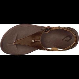 NWT ‘Eheu Olukai Brown Leather Sandals